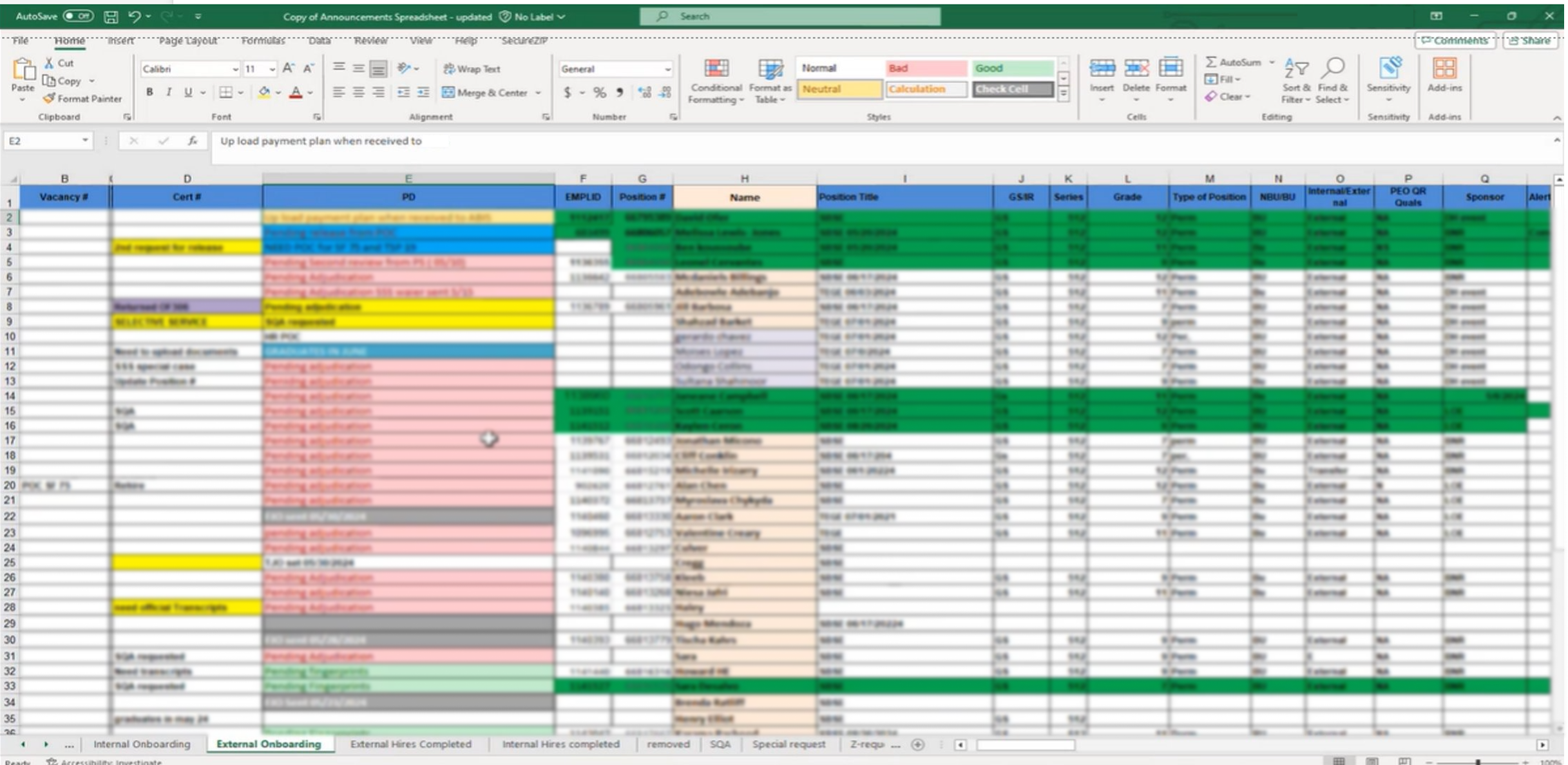 External tracker — shared tool